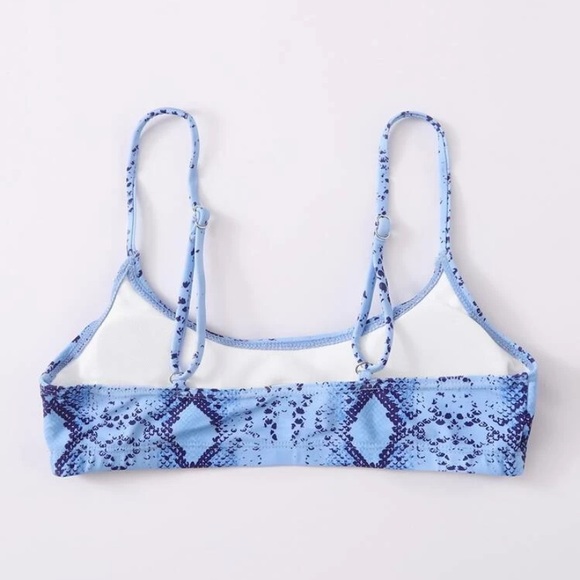 Snakeskin Cami Bikini Top - Picture 2 of 5